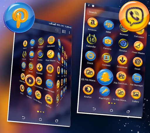 Volcano Hill Launcher Theme Screen 3