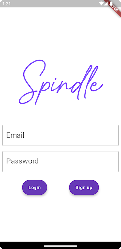 Android application Spindle screenshort
