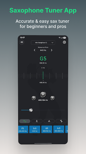 Screenshot of Saxophone Tuner