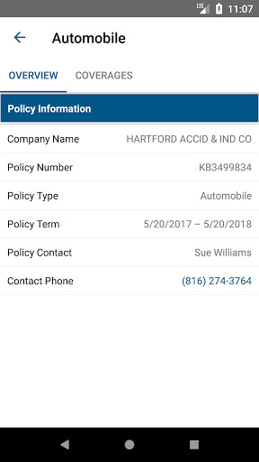 Univest Insurance Screen 2