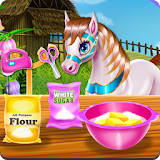 Pony Cooking Rainbow Cake icon