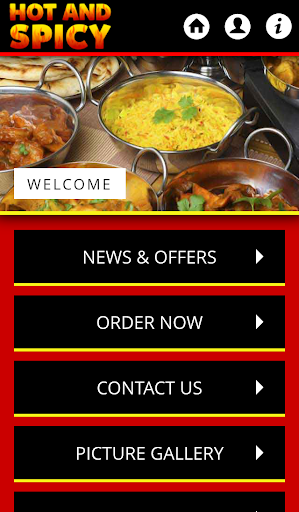 Android application Hot and Spicy screenshort
