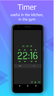 Full-screen digital clock. Timer. Alarm clock. 1.0.1 Screenshots 3