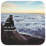 Sunrise Clock weather widget icon