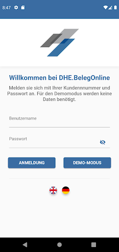 Android application DHE.BelegOnline screenshort