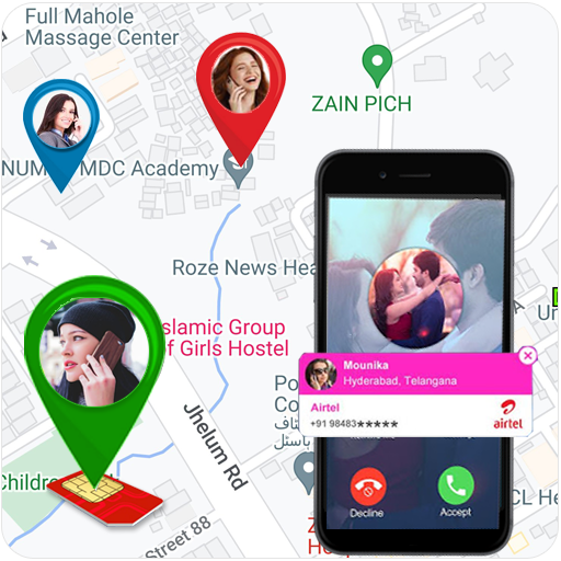 Mobile Number place Finder Gps logo