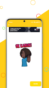AfroMoji: African Afro Emoji Stickers Black Screenshot