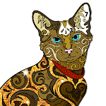 Cats Color by Number: Glitter + Oil Painting Book Apk