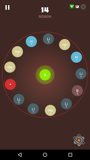 Android application Atomic Fusion - Brain Games screenshort