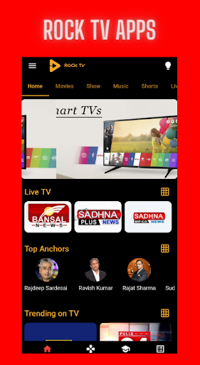 Android application ROCK TV- Smart TV app screenshort