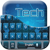 blue lightning keyboard technology icon