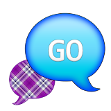 GO SMS - Purple Plaid Sky 2 icon