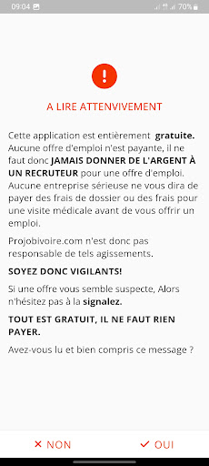Projobivoire : Offres demploi Screen 2