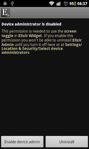 Android application Elixir 2 - Admin add-on screenshort