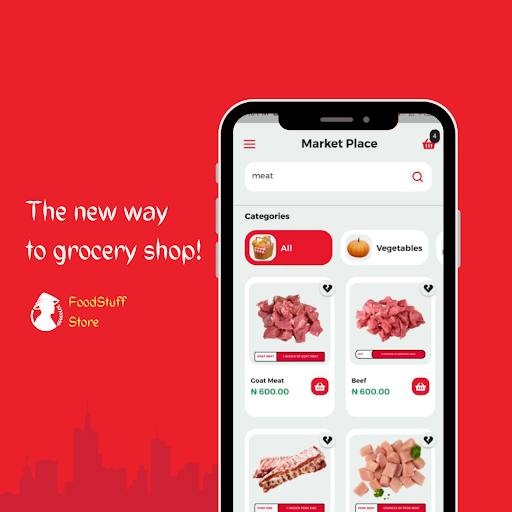 Android application FoodStuff Store screenshort