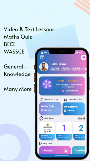 My Curriculum Quiz: Lesson App Screen 2