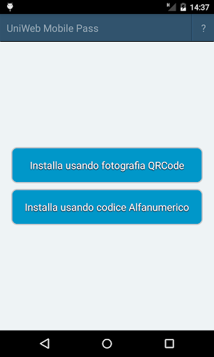 Android application UniWeb Mobile Pass screenshort