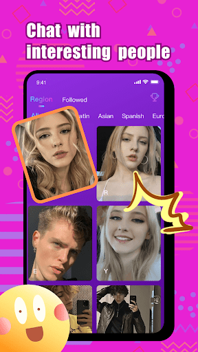 Android application Wonk - live video chat screenshort