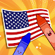 国旗を描くパズルゲーム - Androidアプリ