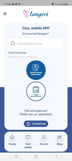 Android application Longevi screenshort