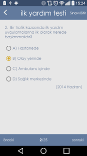 Ehliyet Sınavı Çıkmış Sorular Screenshot