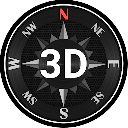 Gambar ikon Kompas Baja 3D