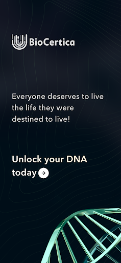 Android application BioCertica screenshort