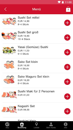 Android application Akakiko – Sushi & Co screenshort