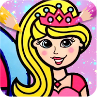 Sparkle Princess Coloring Pages Glitter- Fireworks