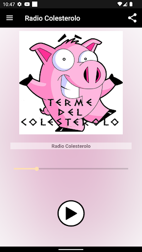 Android application Radio Colesterolo screenshort