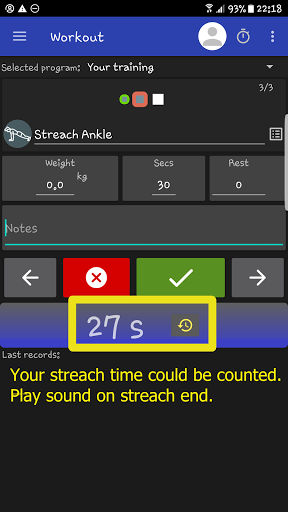 WorkoutsNRest - Fast trainin Screen 3