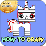 Cover Image of Herunterladen How to draw draw Unikitty | Tutorial Step by Step 1.1 APK