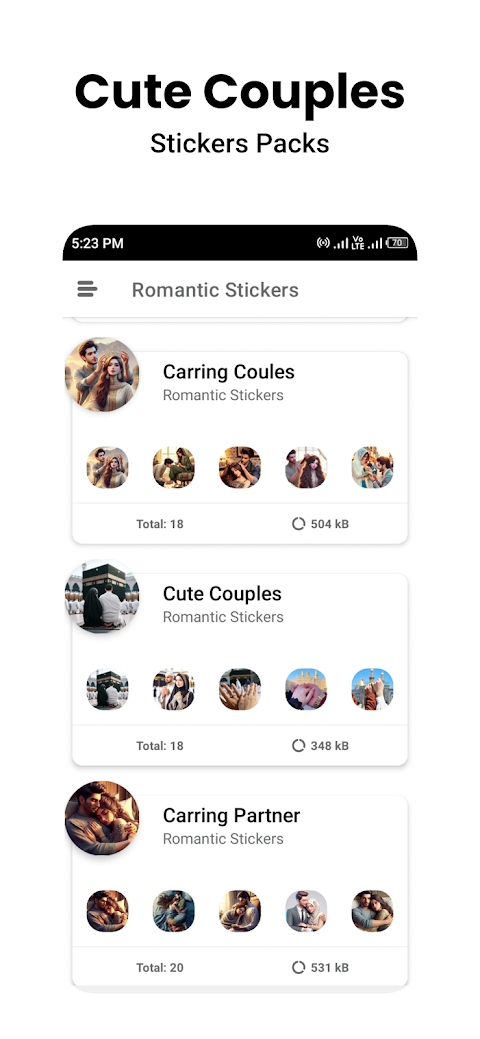 Romantic Stickers WASticker.lyのおすすめ画像2
