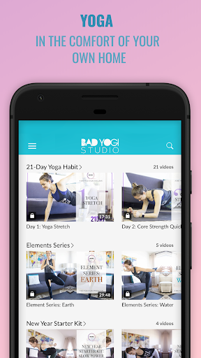 Android application Bad Yogi Studio screenshort
