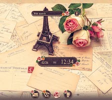 screenshot of Eiffel Tower-Vintage French-