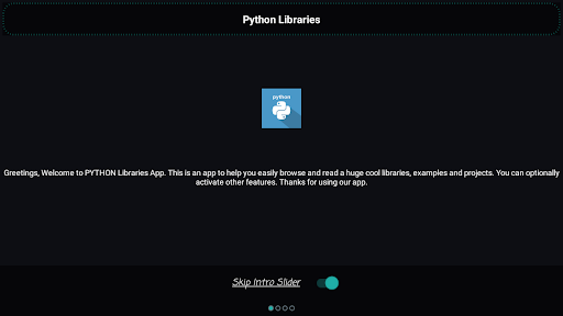 Screenshot of Python Libraries and Compiler