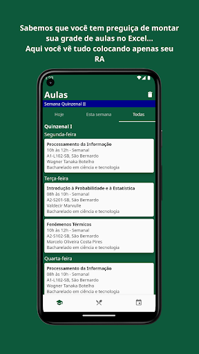 Android application Sorrisinho UFABC screenshort
