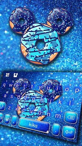 Android application Blue Sugar Micky Donut Keyboar screenshort