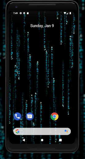 Matrix Live Wallpaper Screen 2