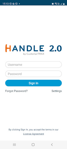 Android application Handle 2.0 screenshort