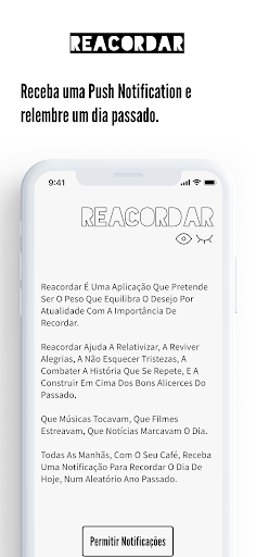 Reacordar Screen 2