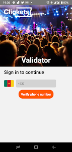Cliqkets validator app