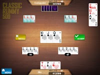 screenshot of Rummy 500 card offline game