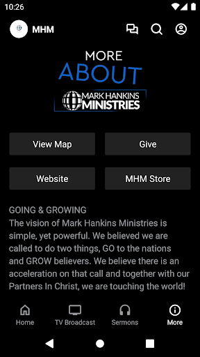 Screenshot of Mark Hankins Ministries
