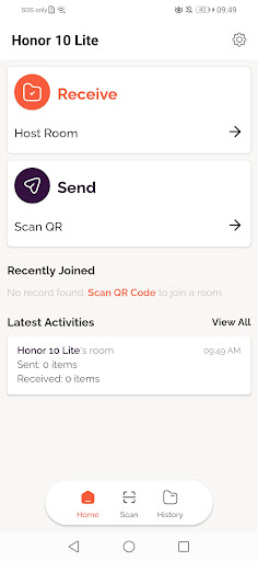 Android application File Link Up screenshort