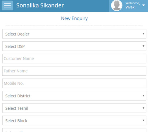 Android application Sonalika Sikander screenshort