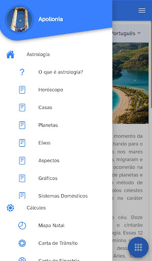 Visualização do aplicativo