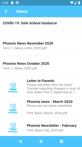 Phoenix School Screen 2