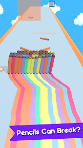 Crayon Run: Colorful Pencils