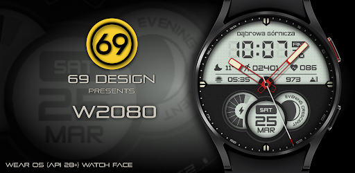 Android application [69D] W2080 hybrid watch face screenshort
